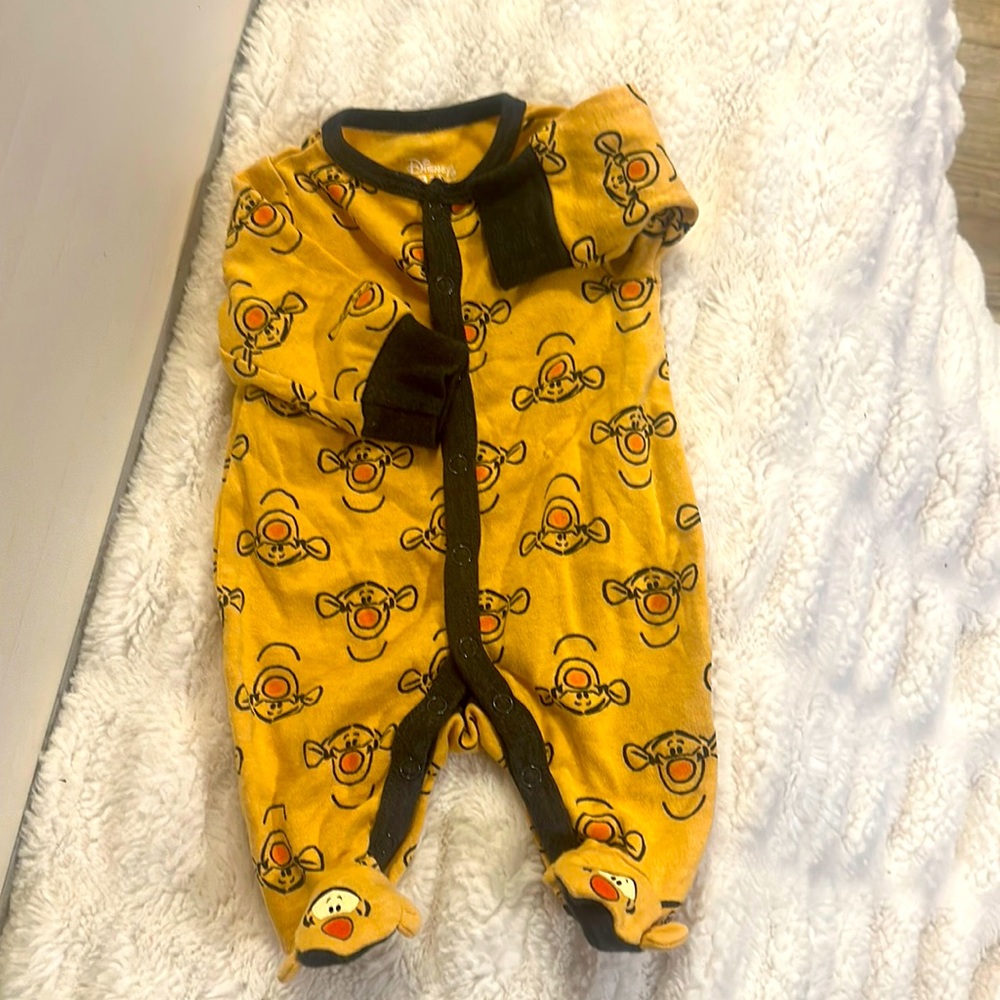 Tiger newborn footies